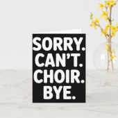 Funny Choir Art For Men Women Choir Director Sing  Kaart (Gele Bloem)