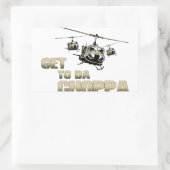 Funny Choppa Rechthoekige Sticker (Tas)