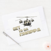 Funny Choppa Rechthoekige Sticker (Envelop)
