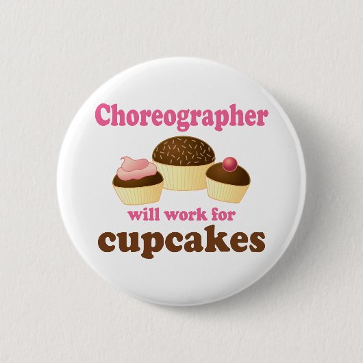 Funny Choreographer Ronde Button 5,7 Cm (Voorkant)