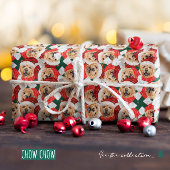 Funny Chow Chow Kerstpatroon Cadeaupapier