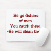 Funny Christelijk Gezegde Muismat (Met muis)