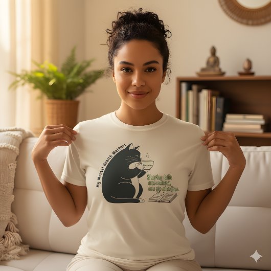 Funny Christian cat and matcha, Christian cat T-shirt