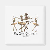 Funny Christian Halloween Ballet Cowboy Skeleton P Magneet (Voorkant)