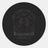 Funny Christian Halloween Dry Bones Come Alive Jes Ronde Sticker (Voorkant)