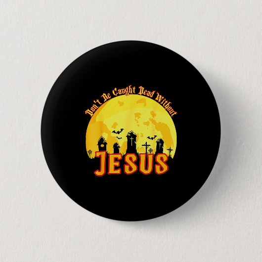 Funny Christian Halloween Ronde Button 5,7 Cm (Voorkant)