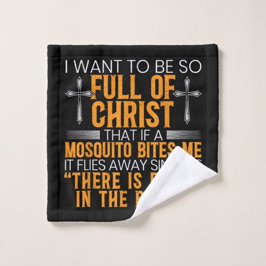 Funny Christian Religious Servant of God Faithful (Gant de toilette)