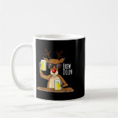 Funny Christmas Alcohol Shirt. Brew Dolph Beer Dri Koffiemok (Links)