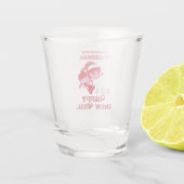 Funny Christmas Bass Gevist Shot Glas (Achterkant)