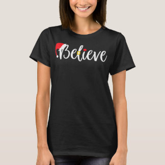 Funny Christmas Believe Santa Pajama Outfit Men & T-shirt