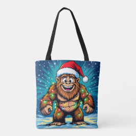 Funny Christmas Bigfoot Draagtas