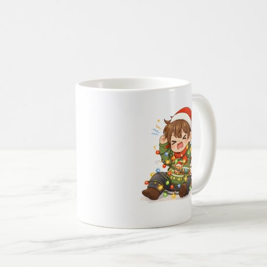 Funny Christmas Boy Mug (Devant droit)