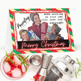 Funny Christmas Card Best Friend "Parenting" Bedankkaart