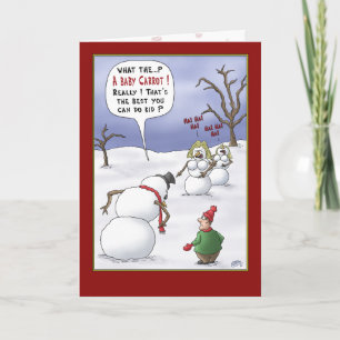 Funny Christmas Cards: Size Matters Feestdagen Kaart