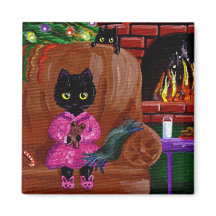 Funny Christmas Cat Cadeau Gift Creationarts