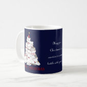 Funny Christmas Cats Cat Lover Naam Navy Blue Mok (Voorkant links)