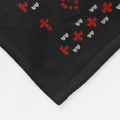 Funny Christmas Chicken F-caw-f Rooster Meme Humor Fleece Deken (Hoek)