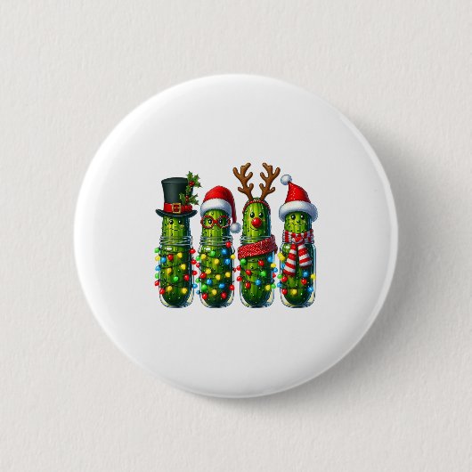 Funny Christmas Ckles Holiday Lights  Ronde Button 5,7 Cm (Voorkant)