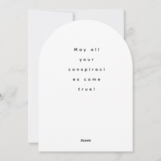 Funny Christmas Conspiracy Holiday Card Feestdagenkaart (Achterkant)