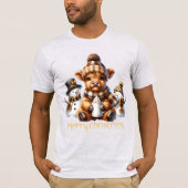 Funny Christmas Cow Tee for Dad T-shirt (Voorkant)