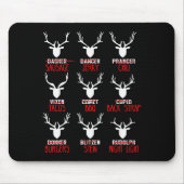 Funny Christmas Deer Hunters All Of Santa's Reinde Muismat (Voorkant)