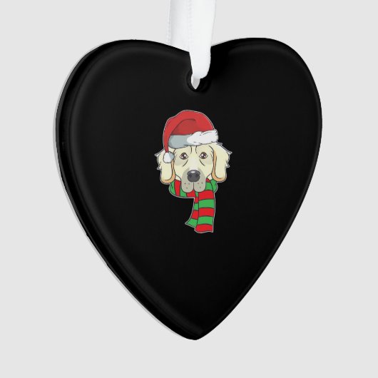 Funny Christmas Dog Xmas Santa Golden Retriever Ho (devant)