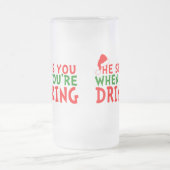 Funny Christmas drink liefhebbers Matglas Bierpul (Center)