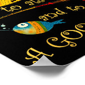 Funny Christmas Fisherman's Merry Fishmas To All F Poster (Hoek)