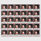 Funny Christmas Football Gift Cadeaupapier (Vlak)