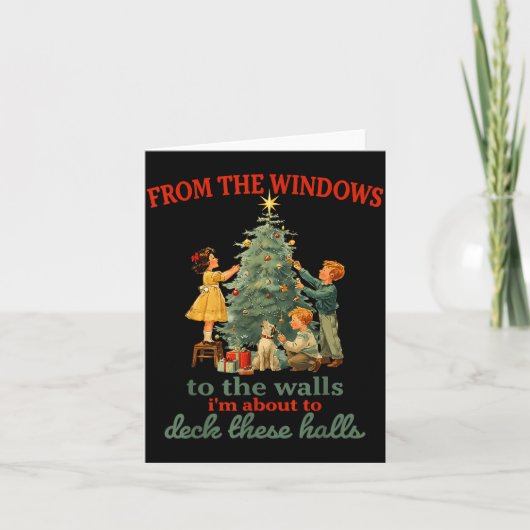 Funny Christmas From The Windows To The Walls I'm Kaart (Voorkant)