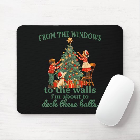 Funny Christmas From The Windows To The Walls I'm  Muismat (Met muis)