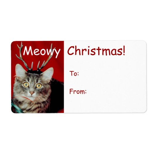 Funny Christmas Gift Label Labels (Voorkant)