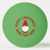 Funny Christmas gnome table tennis ping pong balls Pingpongballen (Voorkant)