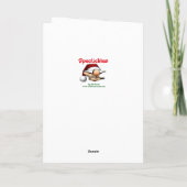 Funny Christmas Holiday Carte de voeux (Dos)