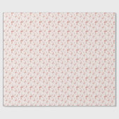 Funny Christmas Holiday Flamingo Lights Blush Pink Cadeaupapier (Vlak)