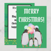 Funny christmas holidays bedankkaart (Voorkant / Achterkant)