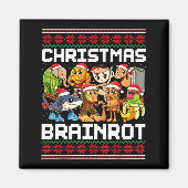 Funny Christmas Italian Brain Rot For Men Women Bo Magneet (Voorkant)