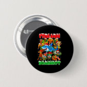 Funny Christmas Italian Brain Rot Italian Brainrot Ronde Button 5,7 Cm (Voorkant /achterkant)