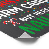 Funny Christmas Its Not Easy Being My Wife's Arm C Poster (Hoek)