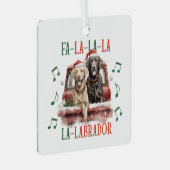 Funny Christmas Labrador Dog Ornament (Voorkant Rechts)