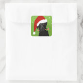 Funny Christmas Labrador, Sticker (Tas)