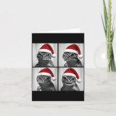 Funny Christmas Leopard Gecko Santa Photo Booth Kaart (Voorkant)