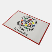 Funny Christmas Light Quote Vakantie Humor Deurmat (Schuin)