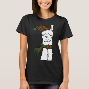 Funny Christmas Llama Schattige Llama T-shirt