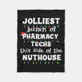 Funny Christmas Matching Group Work Pharmacy Techn Fleece Deken (Voorkant)