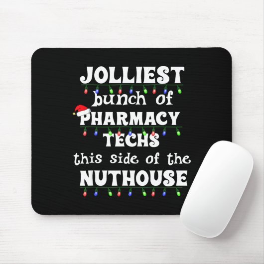 Funny Christmas Matching Group Work Pharmacy Techn Muismat (Met muis)