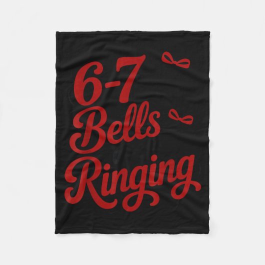Funny Christmas Meme 6-7 67 Bells Are Ringing Humo Fleece Deken (Voorkant)