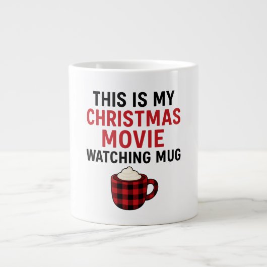 Funny Christmas Movie Watching Mug • Cozy Hot Coco (Devant)