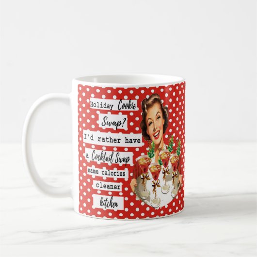 Funny Christmas Mug Best Friend "Cookie Swap" Koffiemok (Links)