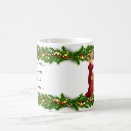 Funny Christmas Mug Best Friend "Deck the Halls" (Centre)
